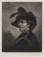 KG 07837
<br/>
Zelfportret Rembrandt met halberg
<br/>
<em>Freij, Johannes Pieter de (1770-1834)</em>